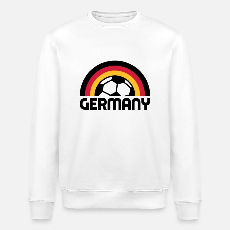 german rainbow soccer - Stanley/Stella Unisex Bio-Sweatshirt ROLLER - Weiß