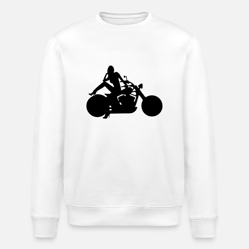 Choppergirl - Stanley/Stella Unisex Bio-Sweatshirt ROLLER - Weiß