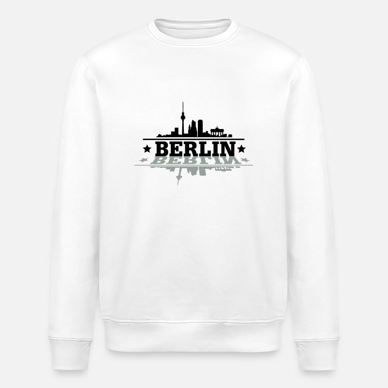 Berlin - Stanley/Stella Unisex Bio-Sweatshirt ROLLER - Weiß