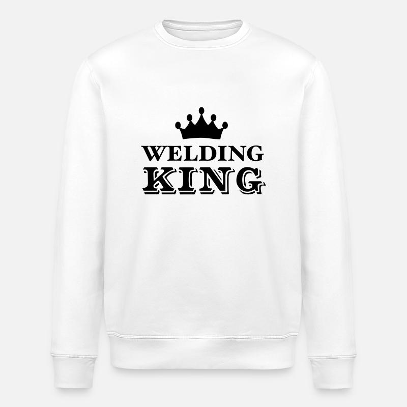 Welding King - Stanley/Stella ROLLER Unisex Organic Sweatshirt - white