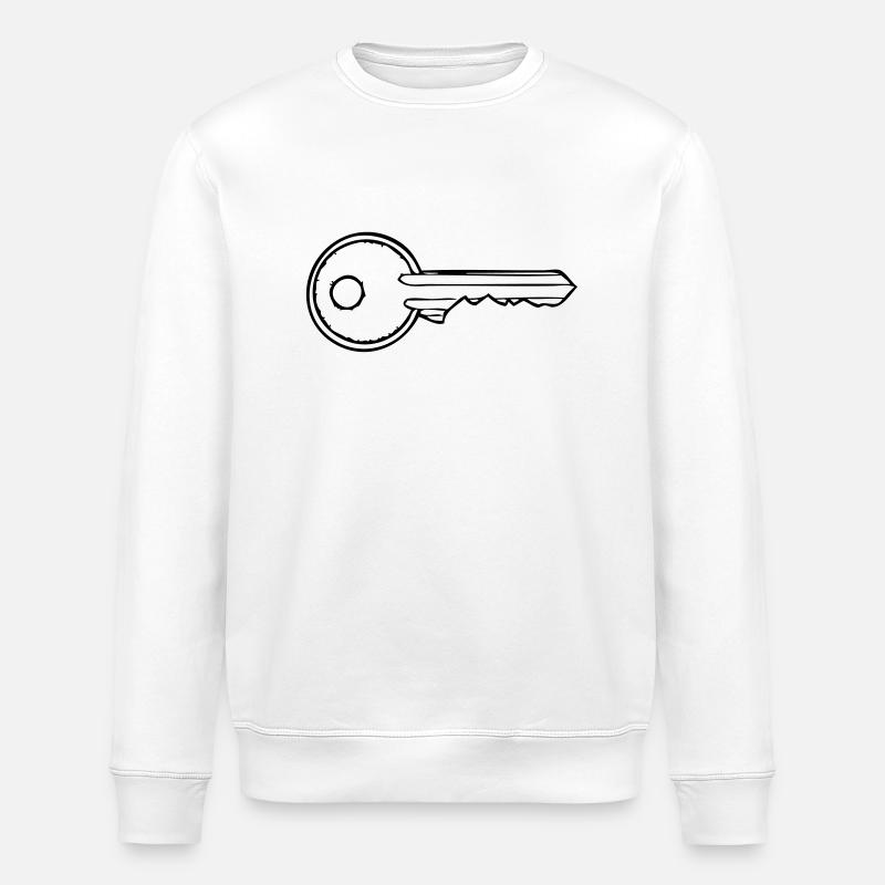 key - Stanley/Stella ROLLER Unisex Organic Sweatshirt - white
