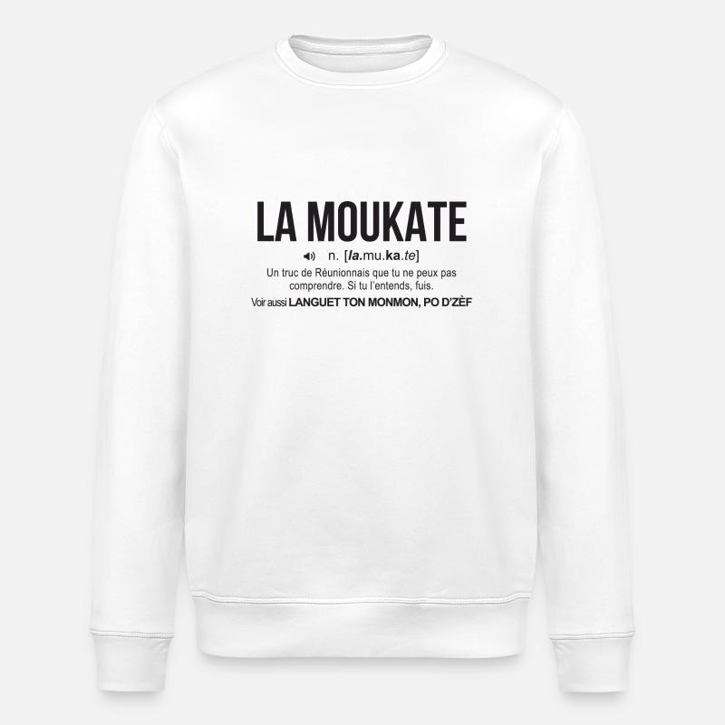 la moukate-reunion définition - Sweat bio ROLLER Stanley/Stella Unisexe - blanc