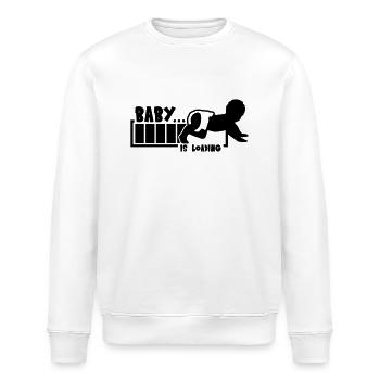 Baby Is Loading - Stanley/Stella Unisex Bio-Sweatshirt ROLLER - Weiß - Vorne - Nik (191cm)