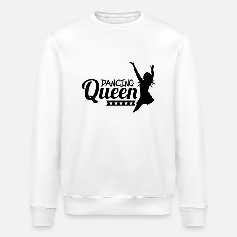 dancing_queen_f1 - Stanley/Stella Unisex Bio-Sweatshirt ROLLER - Weiß