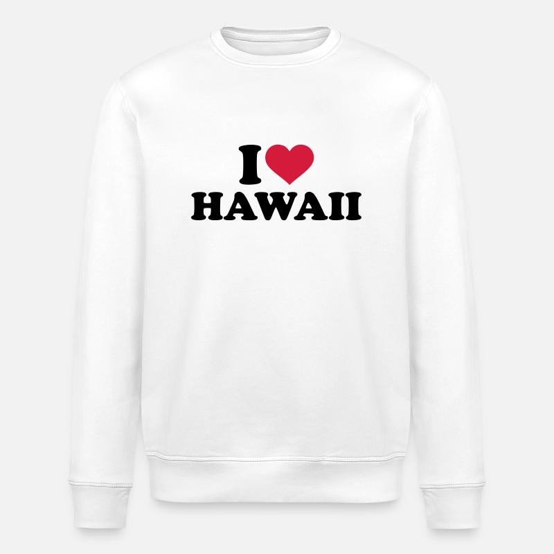 I love Hawaii - Sweat bio ROLLER Stanley/Stella Unisexe - blanc