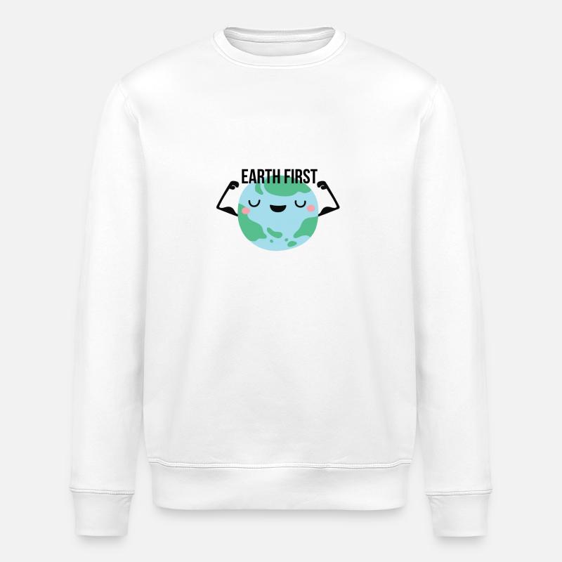 earth first - Stanley/Stella Unisex Bio-Sweatshirt ROLLER - Weiß