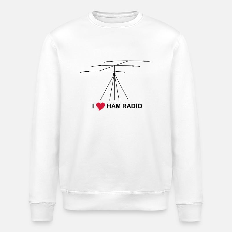 ham_radio - Stanley/Stella Unisex Bio-Sweatshirt ROLLER - Weiß