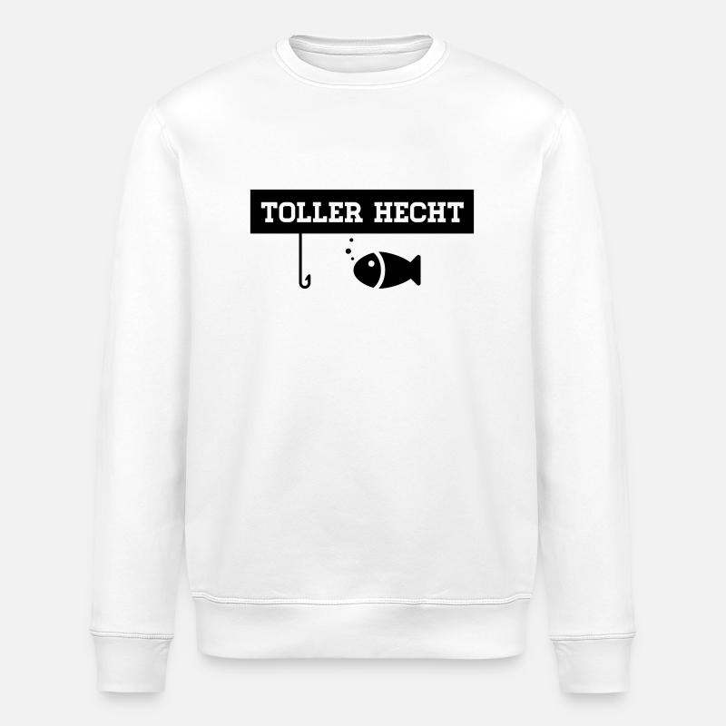 Toller Hecht - Anglershirt - Stanley/Stella Unisex Bio-Sweatshirt ROLLER - Weiß
