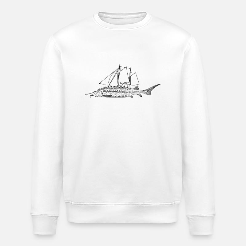 Sailfish (a) - Stanley/Stella ROLLER Unisex Organic Sweatshirt - white