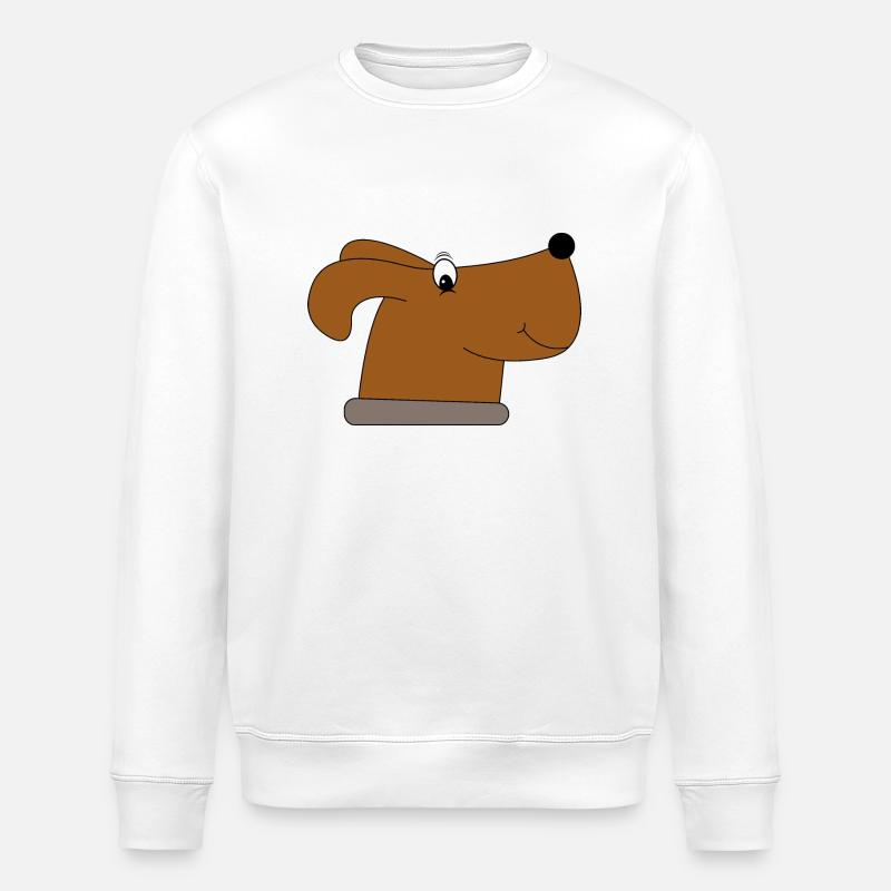 Chien - Sweat bio ROLLER Stanley/Stella Unisexe - blanc
