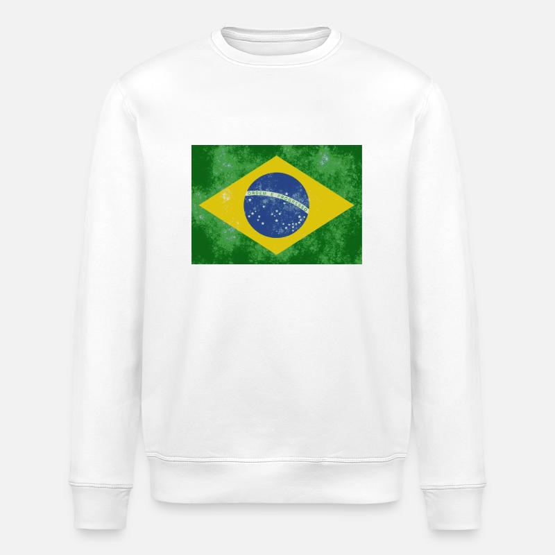 Brésil - Sweat bio ROLLER Stanley/Stella Unisexe - blanc