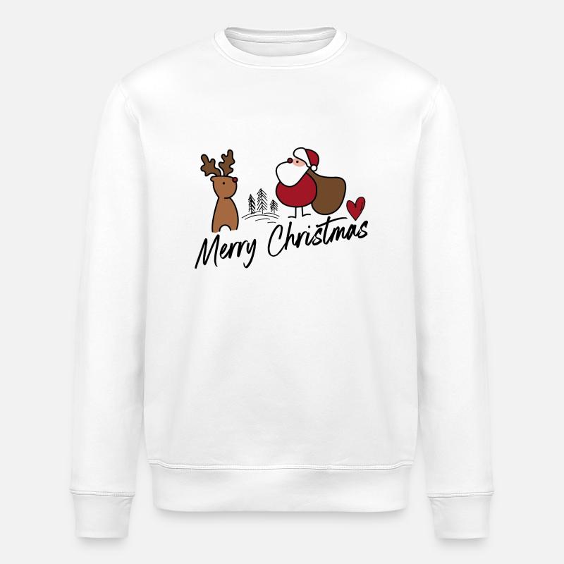 Noël - Sweat bio ROLLER Stanley/Stella Unisexe - blanc