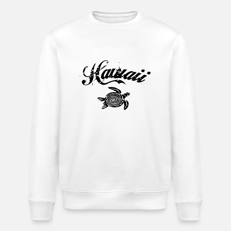 Hawaii turtle - Stanley/Stella ROLLER Unisex Organic Sweatshirt - white