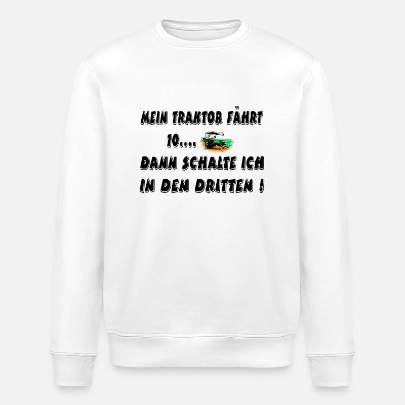 Traktor - Stanley/Stella Unisex Bio-Sweatshirt ROLLER - Weiß