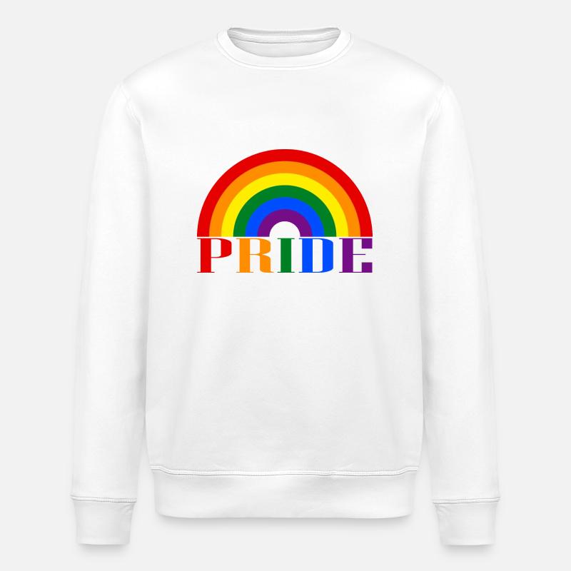 Pride Rainbow - Stanley/Stella Unisex Bio-Sweatshirt ROLLER - Weiß