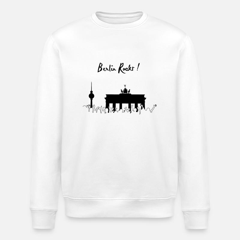 Brandenburger Tor - Sweat bio ROLLER Stanley/Stella Unisexe - blanc