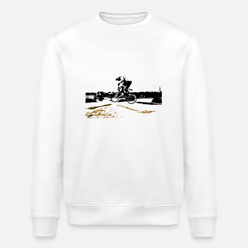BMX - Stanley/Stella Unisex Bio-Sweatshirt ROLLER - Weiß