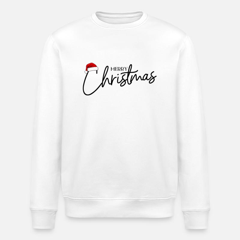 Merry Christmas - Stanley/Stella Unisex Bio-Sweatshirt ROLLER - Weiß