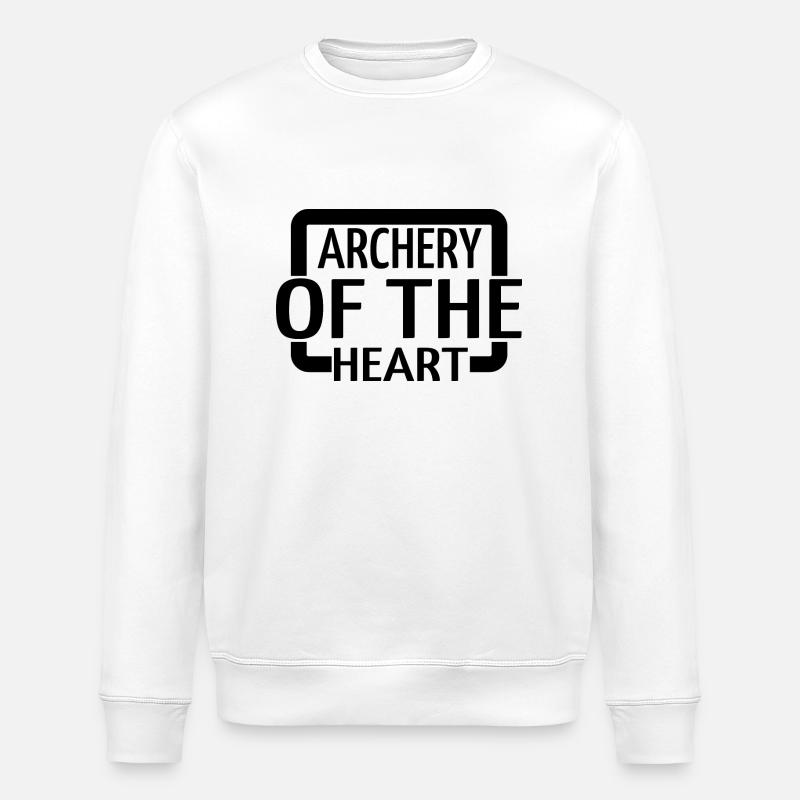 Funny Archery Arrows Archery Techniques - Stanley/Stella ROLLER Unisex Organic Sweatshirt - white