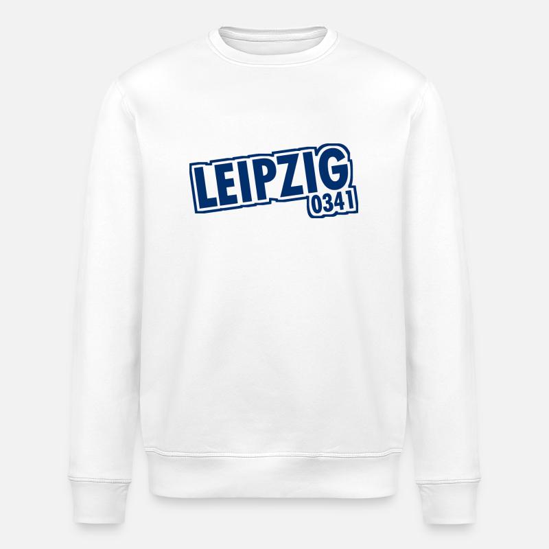 Leipzig - 0341 - Area Code - Saxony - Stanley/Stella ROLLER Unisex Organic Sweatshirt - white