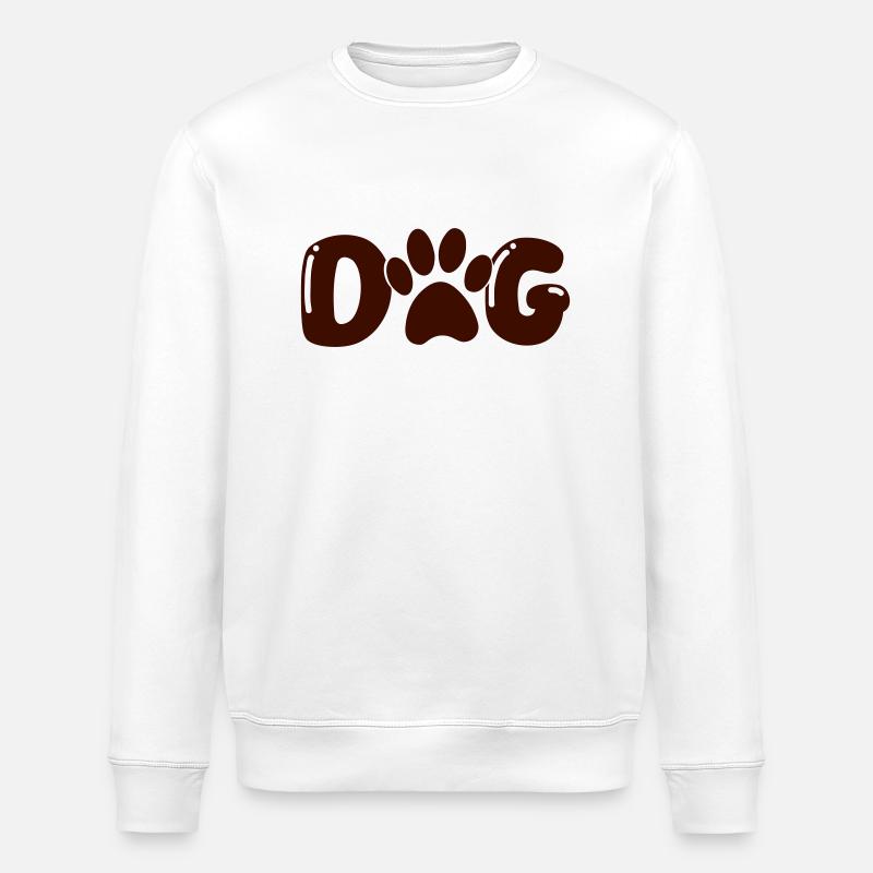 Patte de chien - Sweat bio ROLLER Stanley/Stella Unisexe - blanc