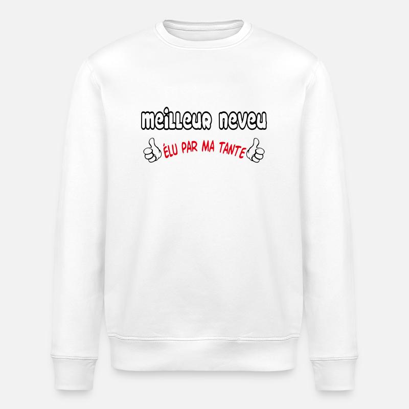 BESTER Neffe - Stanley/Stella Unisex Bio-Sweatshirt ROLLER - Weiß