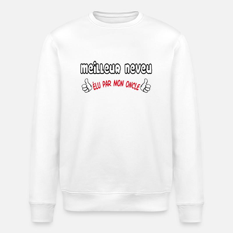 BESTER Neffe - Stanley/Stella Unisex Bio-Sweatshirt ROLLER - Weiß