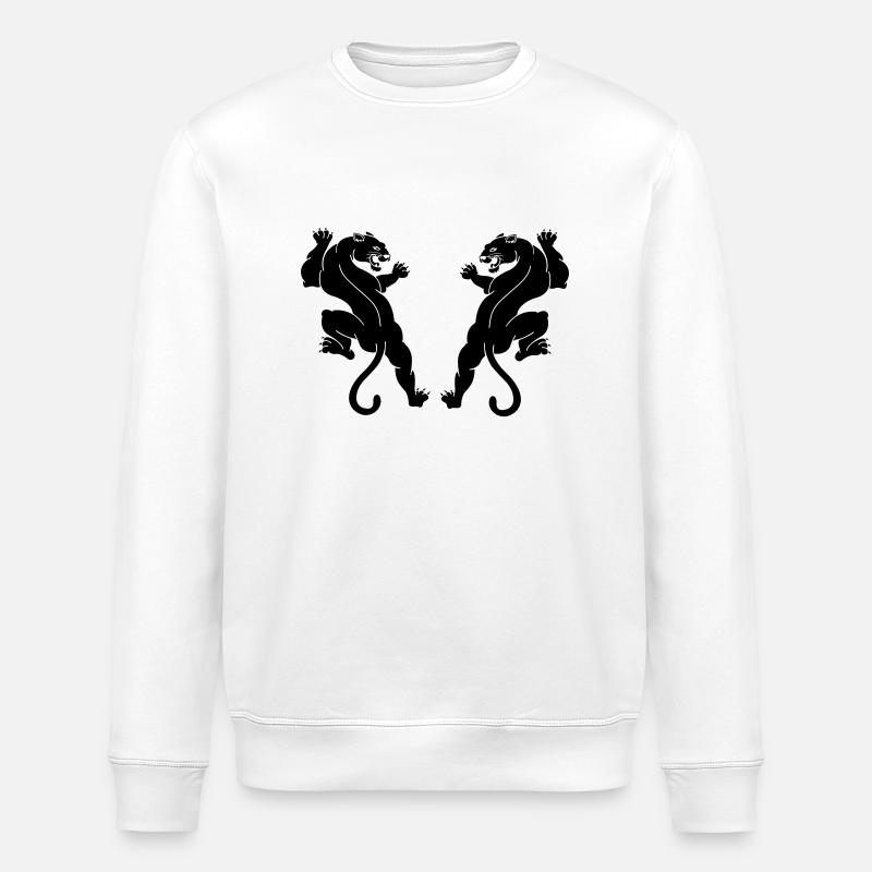 Panthères noires - Sweat bio ROLLER Stanley/Stella Unisexe - blanc