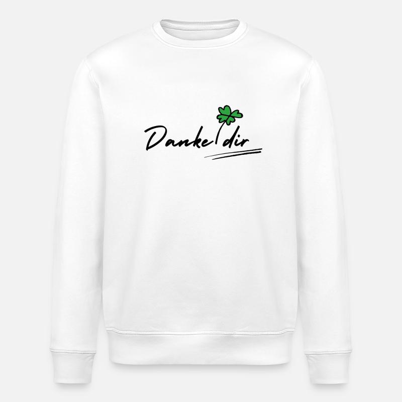 Danke dir - Stanley/Stella Unisex Bio-Sweatshirt ROLLER - Weiß