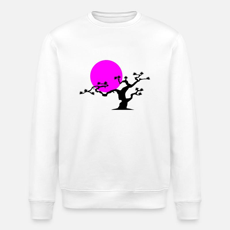 Japanese Tree - Stanley/Stella ROLLER Unisex Organic Sweatshirt - white