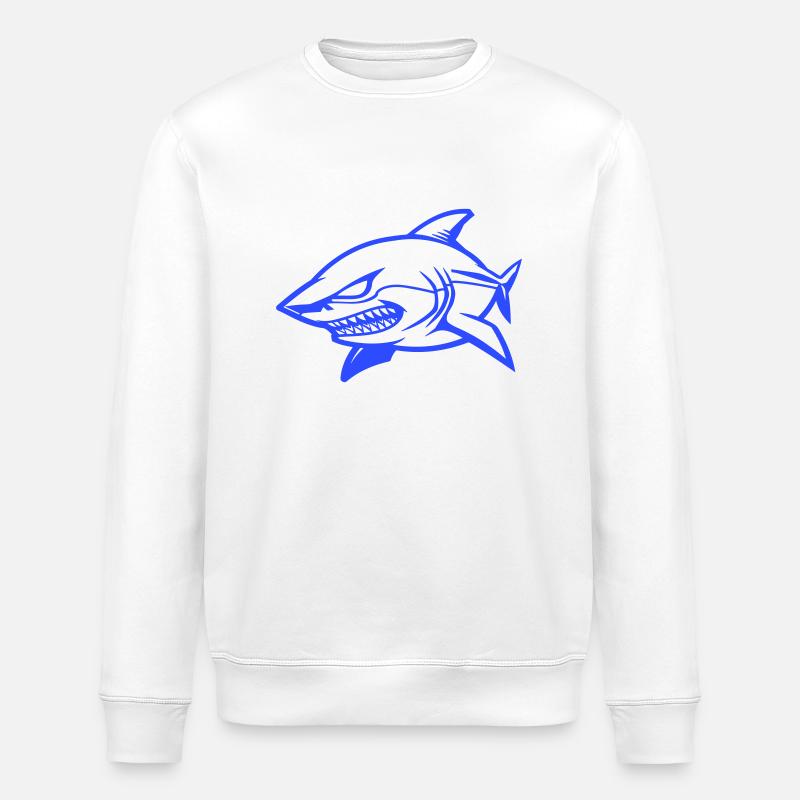 hai comic - Stanley/Stella Unisex Bio-Sweatshirt ROLLER - Weiß