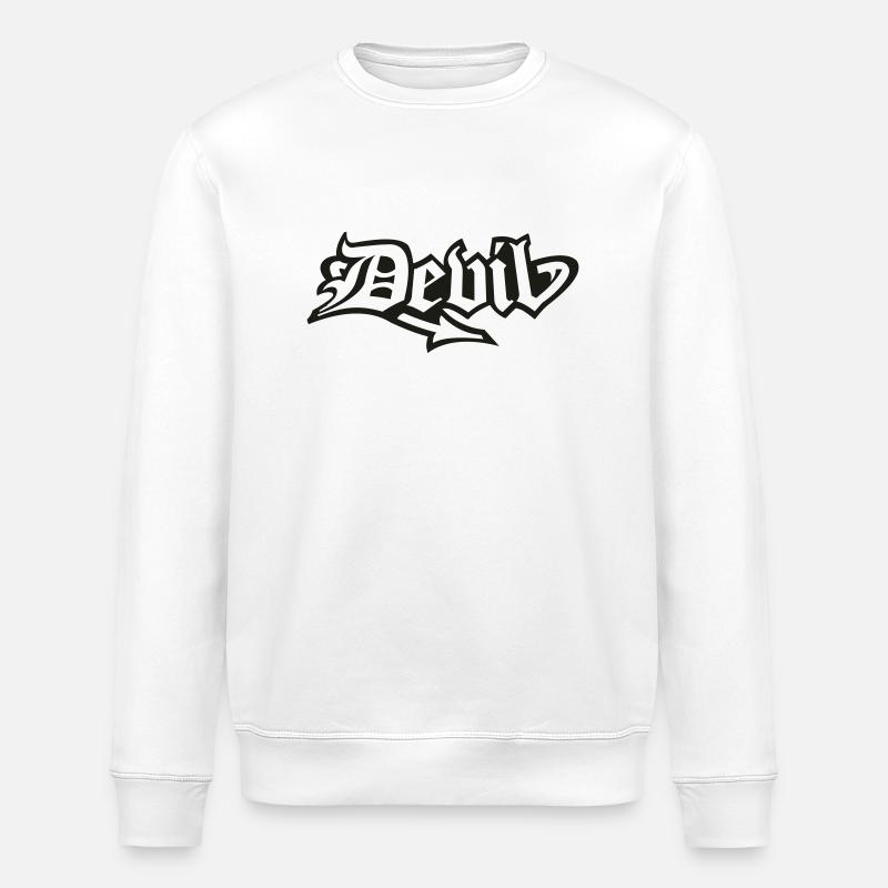 devil - Sweat bio ROLLER Stanley/Stella Unisexe - blanc