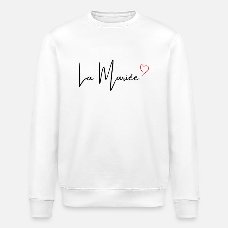 Die rote Herzbraut - Stanley/Stella Unisex Bio-Sweatshirt ROLLER - Weiß