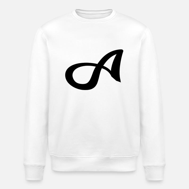 Letter A - Stanley/Stella Unisex Bio-Sweatshirt ROLLER - Weiß