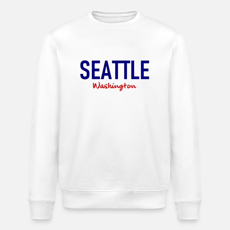 Seattle - Washington - États-Unis - États-Unis - Sweat bio ROLLER Stanley/Stella Unisexe - blanc