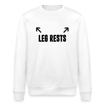 leg rests - Stanley/Stella ROLLER Unisex Organic Sweatshirt - white - Front - Nik (191cm)