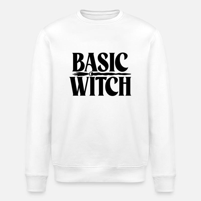 Basic Witch - Stanley/Stella ROLLER Unisex Organic Sweatshirt - white