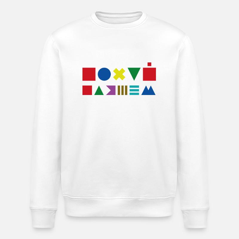 Похуй, пляшем Танцы по лезвию Не парься — танцуй - Stanley/Stella ROLLER Unisex Organic Sweatshirt - white