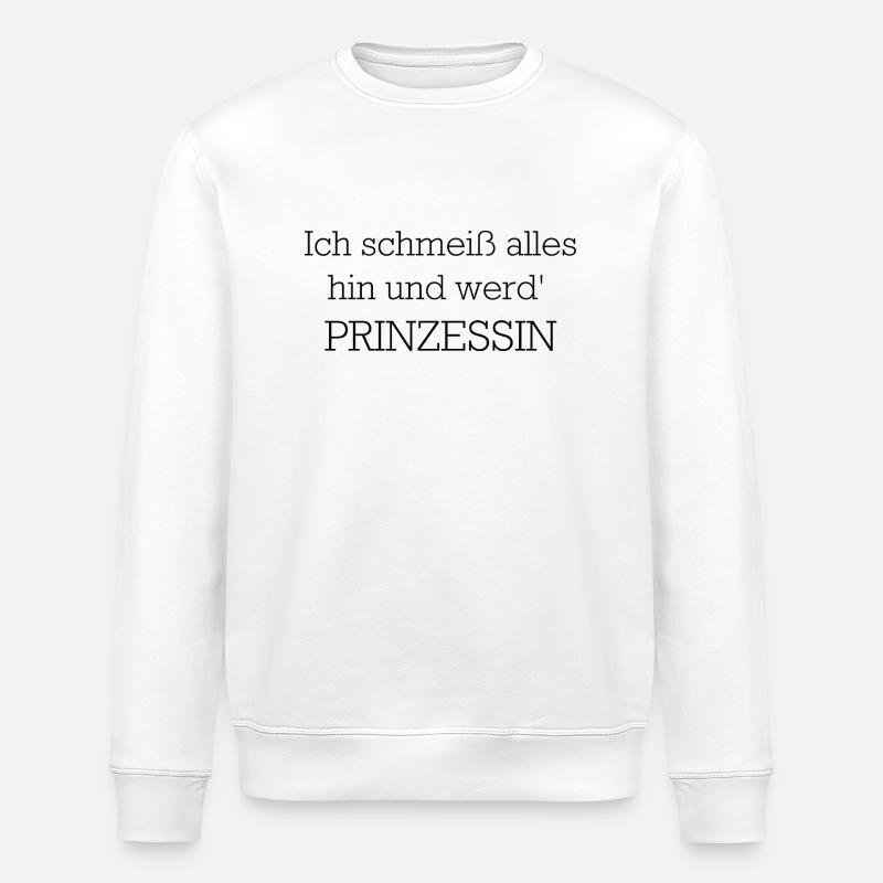Prinzessin - Stanley/Stella Unisex Bio-Sweatshirt ROLLER - Weiß