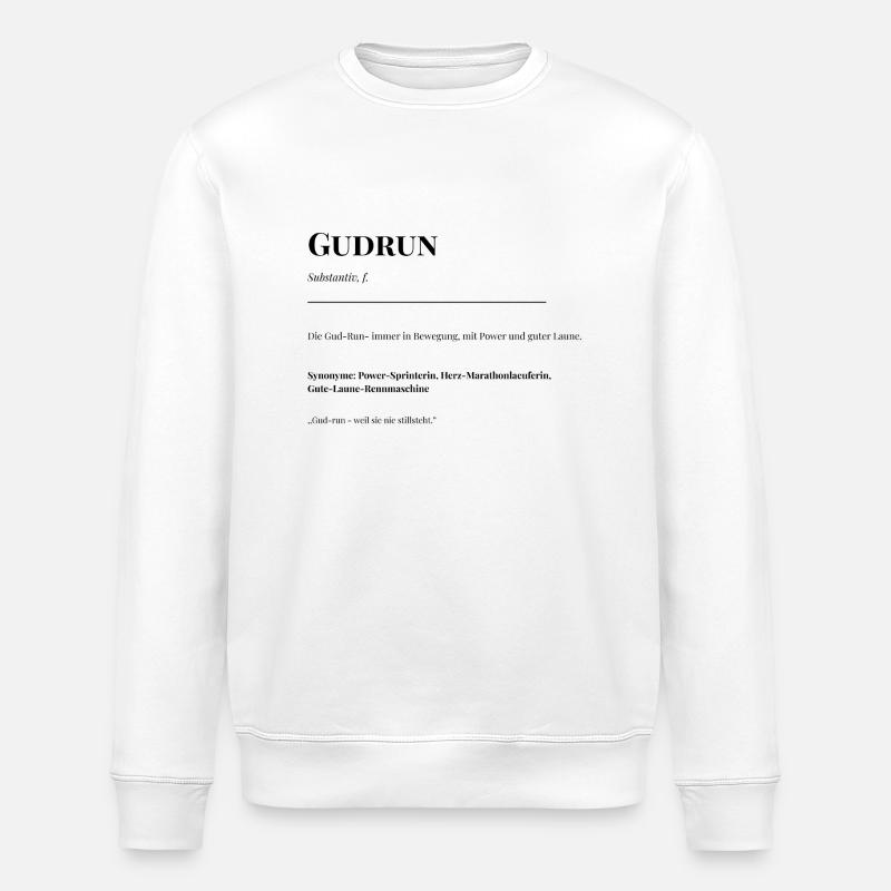 Gudrun - Stanley/Stella Unisex Bio-Sweatshirt ROLLER - Weiß