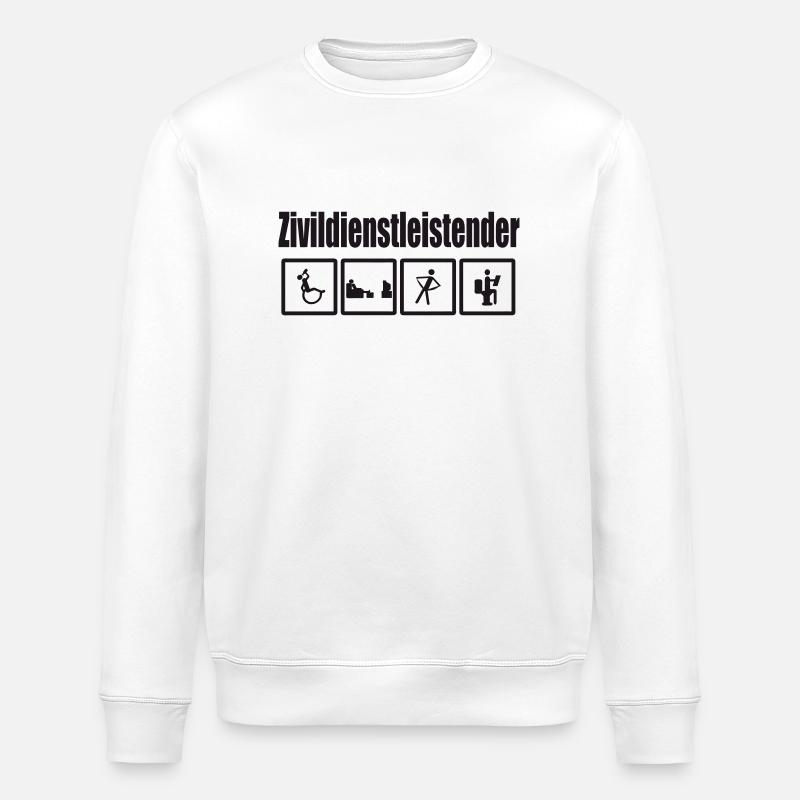 Zivildienstleistender - Sweat bio ROLLER Stanley/Stella Unisexe - blanc
