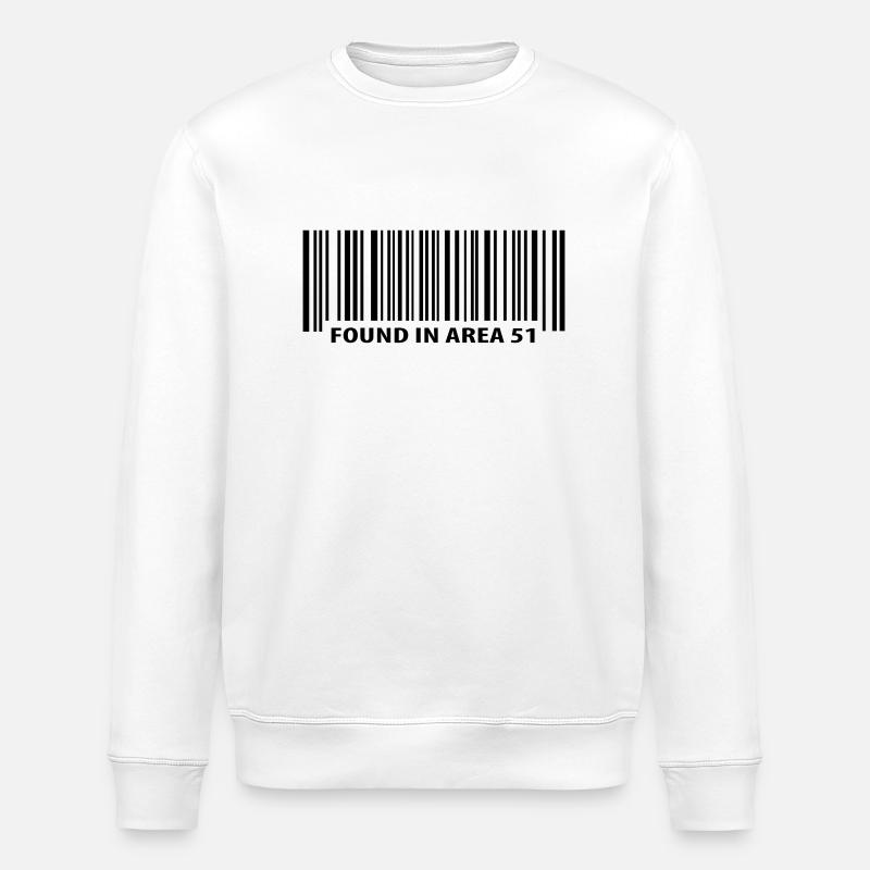 Found in Area 51 - Stanley/Stella ROLLER Unisex Organic Sweatshirt - white