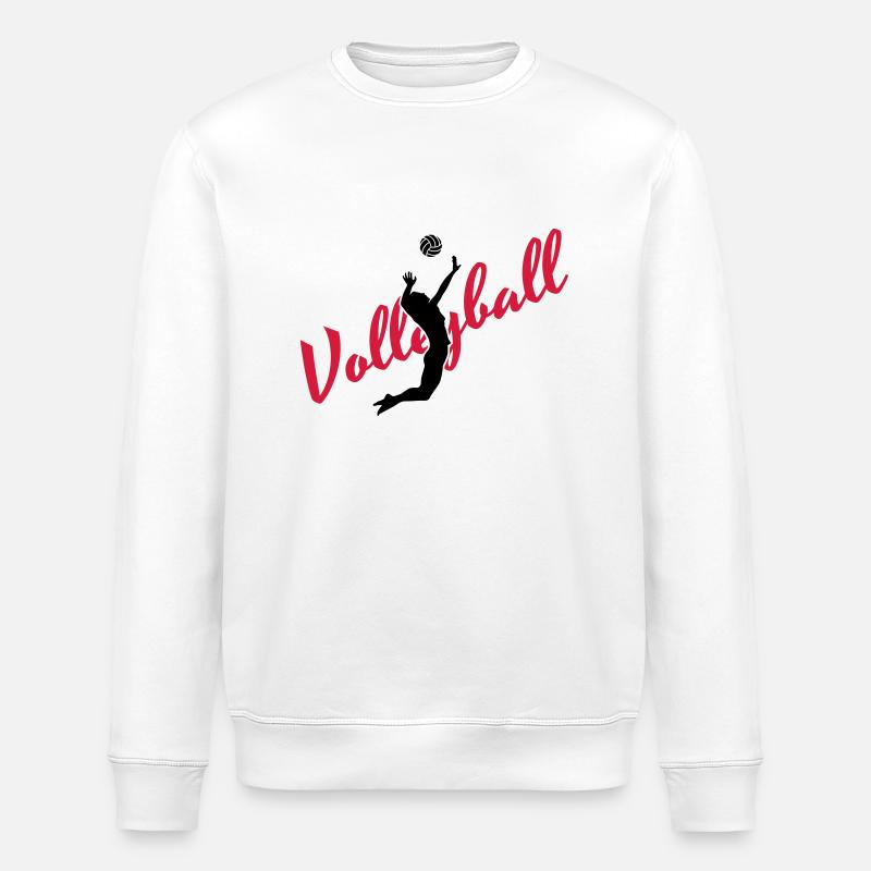 Volleyball - Stanley/Stella Unisex Bio-Sweatshirt ROLLER - Weiß