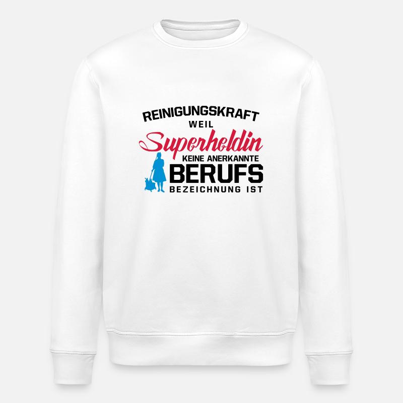 Reinigungskraft - Stanley/Stella Unisex Bio-Sweatshirt ROLLER - Weiß