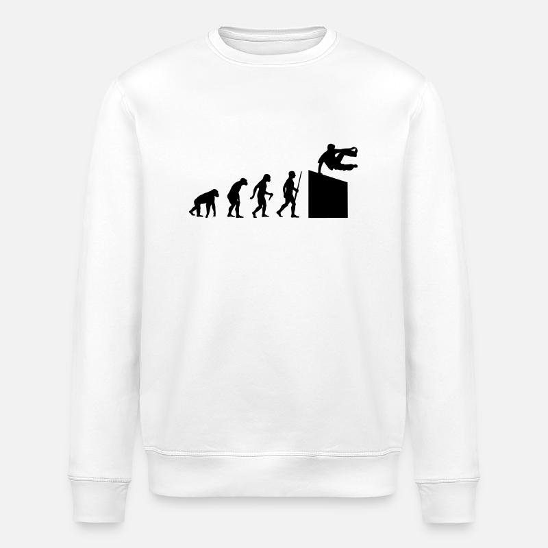 Parcour Evolution - Sweat bio ROLLER Stanley/Stella Unisexe - blanc