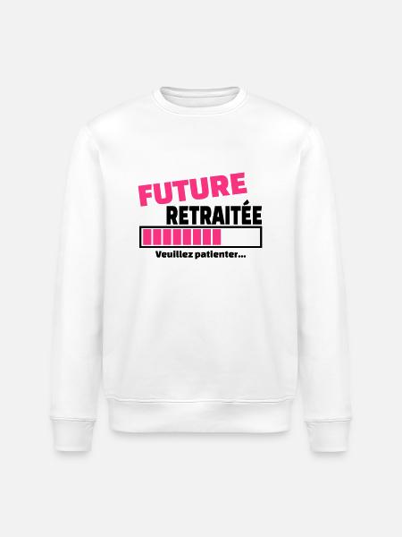future retraitée - Sweat bio ROLLER Stanley/Stella Unisexe - blanc