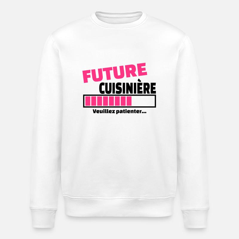future cuisinière - Sweat bio ROLLER Stanley/Stella Unisexe - blanc