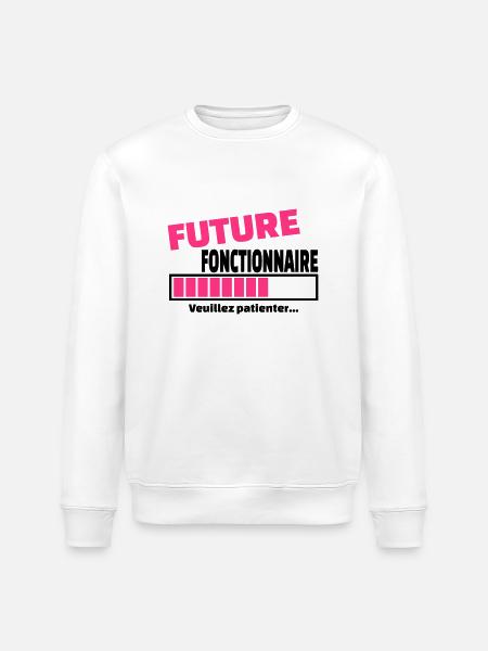 future fonctionnaire - Sweat bio ROLLER Stanley/Stella Unisexe - blanc