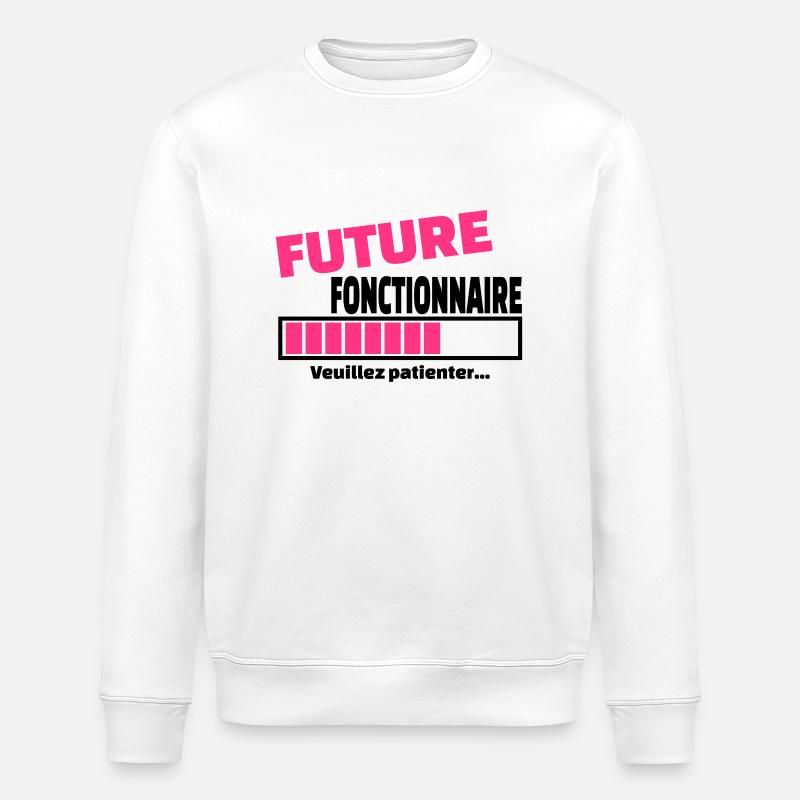 future fonctionnaire - Sweat bio ROLLER Stanley/Stella Unisexe - blanc