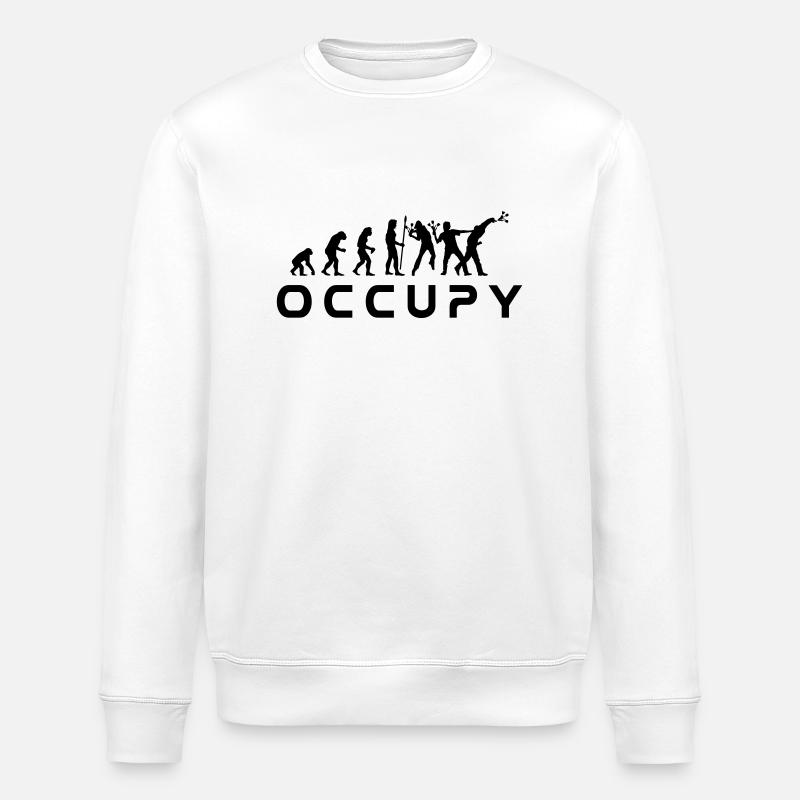 evolution_occupy - Stanley/Stella Unisex Bio-Sweatshirt ROLLER - Weiß